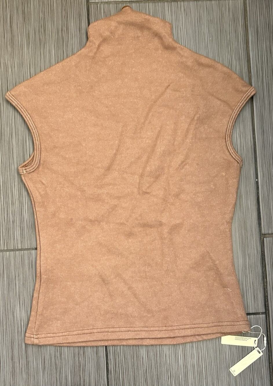 OGL Sleeveless High Neck Sweater Women’s Medium Brown Classic Career